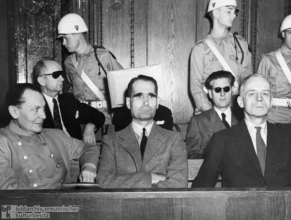 Angeklagte im Nürnberger Prozess gegen die Hauptkriegsverbrecher (1946)
